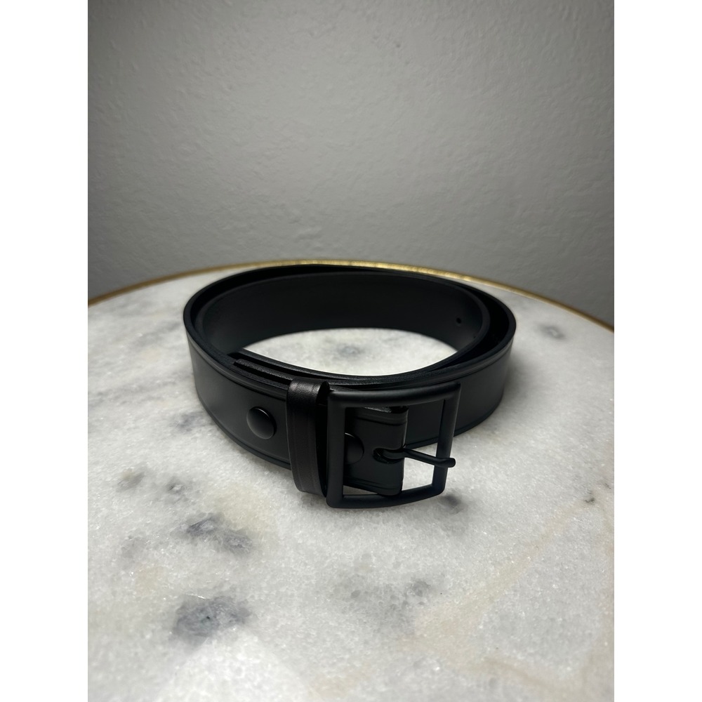 Boston Leather Mens 36 Black US Postal Approved Uniform Belt 6605 Made in USA